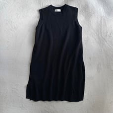 【Excellent Condition✨】Kagure Wool Tunic Knit Vest, Black, Washable, Slit