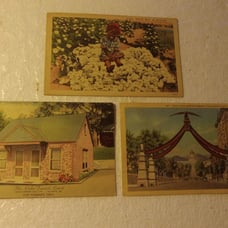 3 Linen Postcard Sittin Soft In Dixieland Eagle Gate SLC Oaks Tourist Court ATL