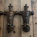 Architectural salvage (4) lamp remnants?