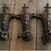 Architectural salvage (4) lamp remnants?