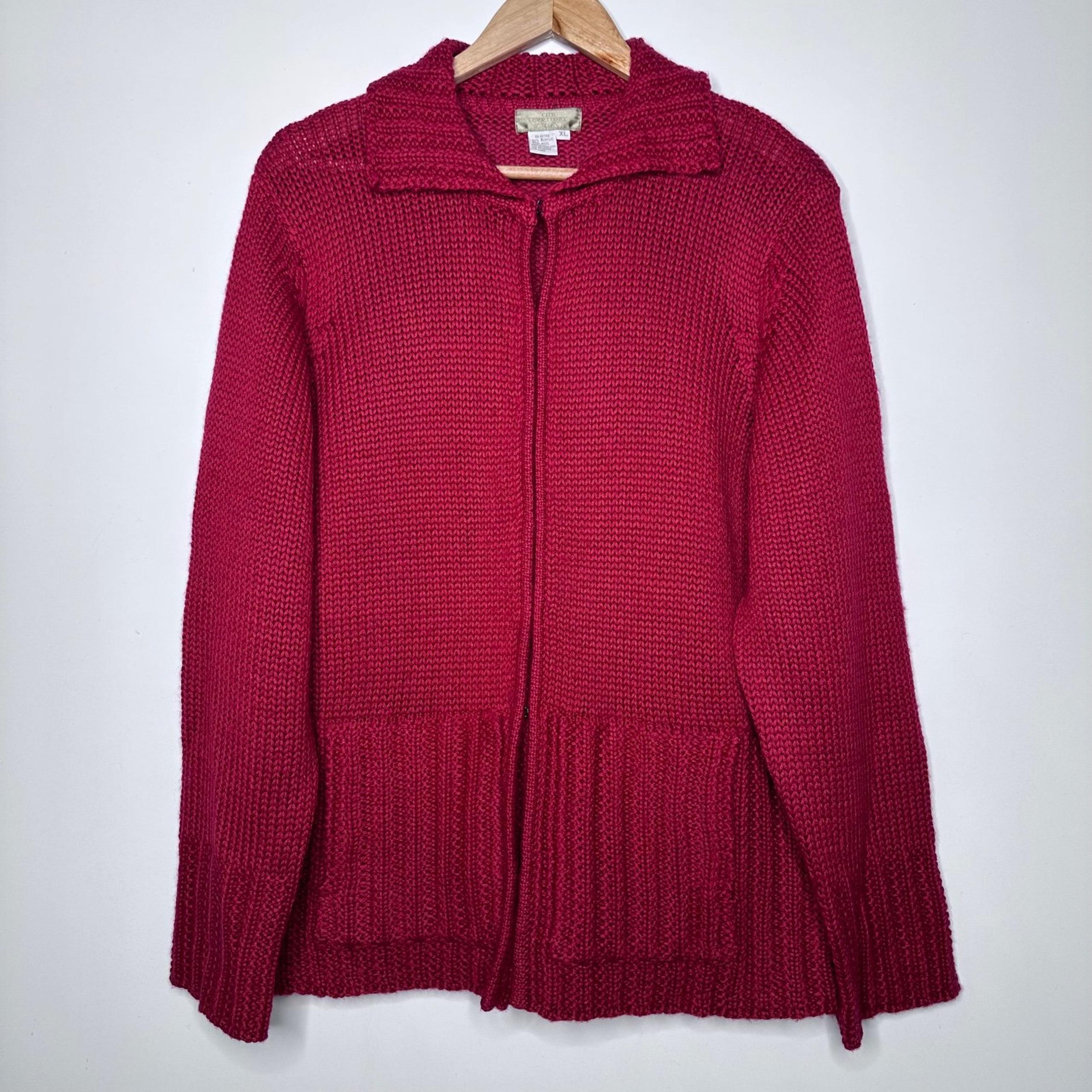 The Territory Ahead Women’s Red Wool Blend Sweater Size XL