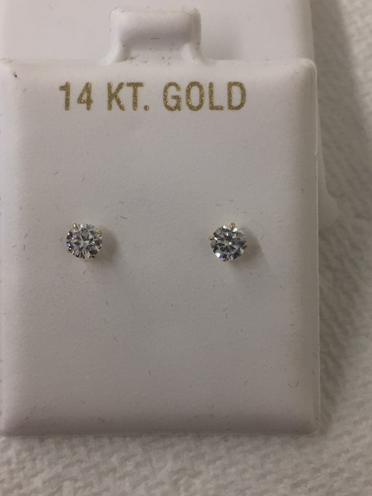 14k yellow gold earrings