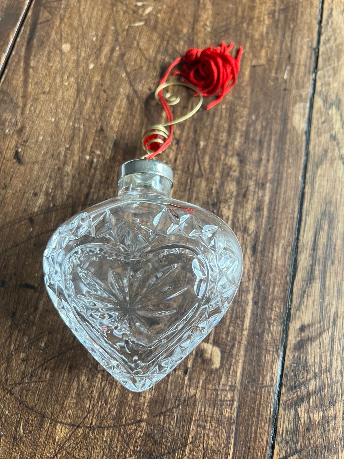 Waterford Crystal Marquis Puffed Heart Ornament Made In Poland