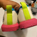 Timberland PRO Radius Comp Toe Work Shoes Womens Size 6M White Pink BlueLace Up