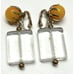 Vintage Lucite Dangle Drop Earrings
