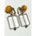 Vintage Lucite Dangle Drop Earrings
