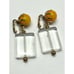 Vintage Lucite Dangle Drop Earrings