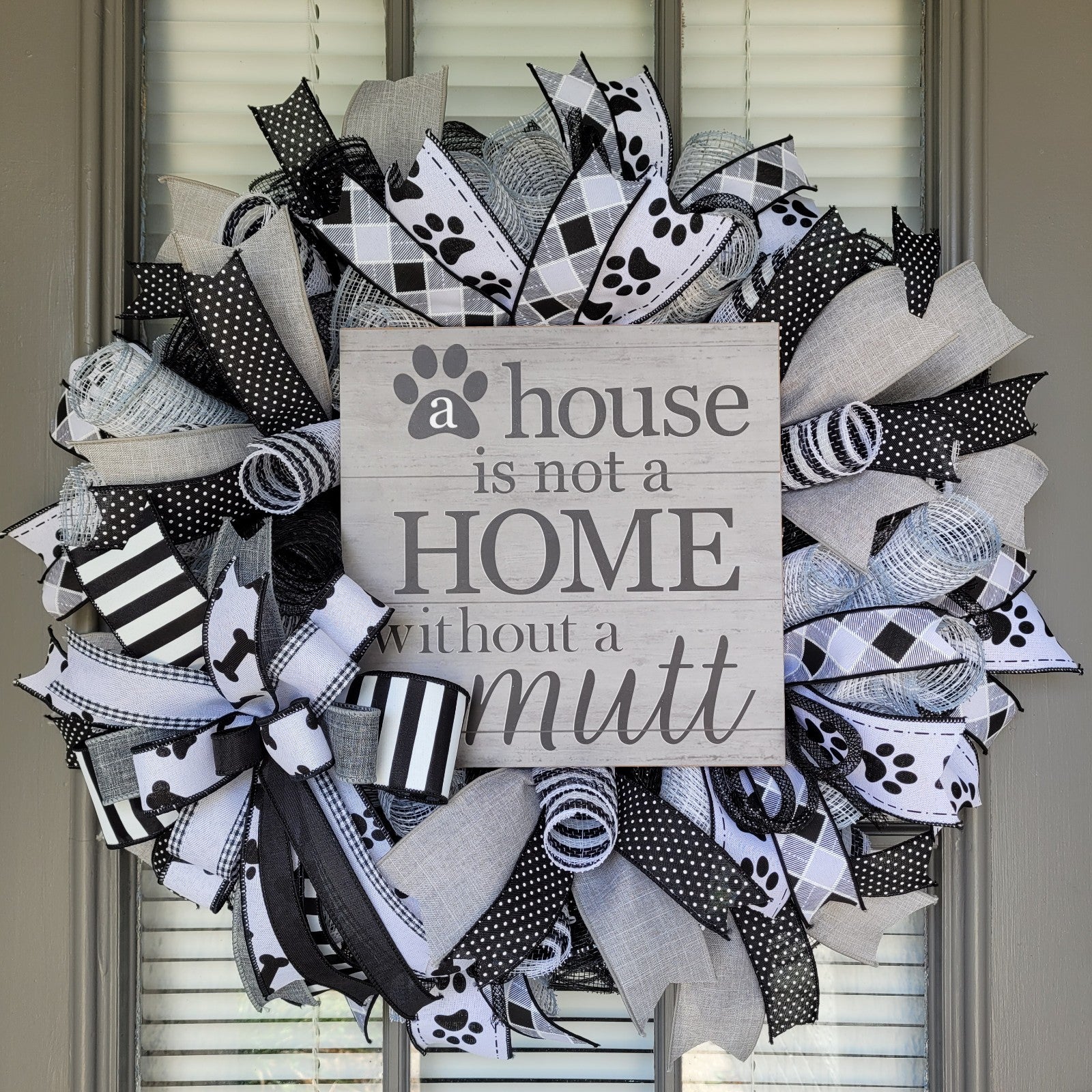 Dog Wreath, Fur Baby Wreath, Pet Wreath, Everyday Dog Wreath