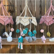 Handmade Baby Mobile with amigurumi