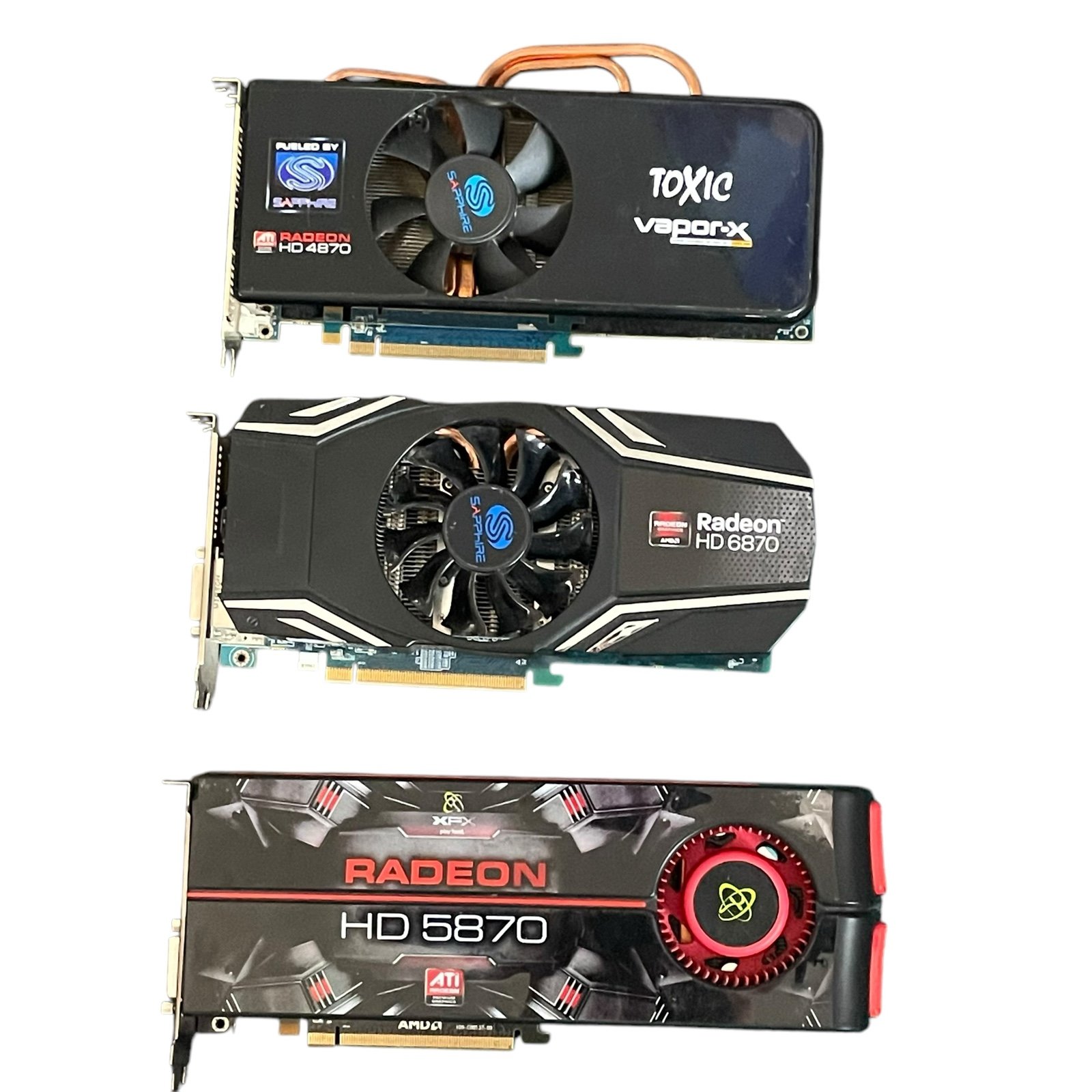 Radeon Graphics cards lot of 3