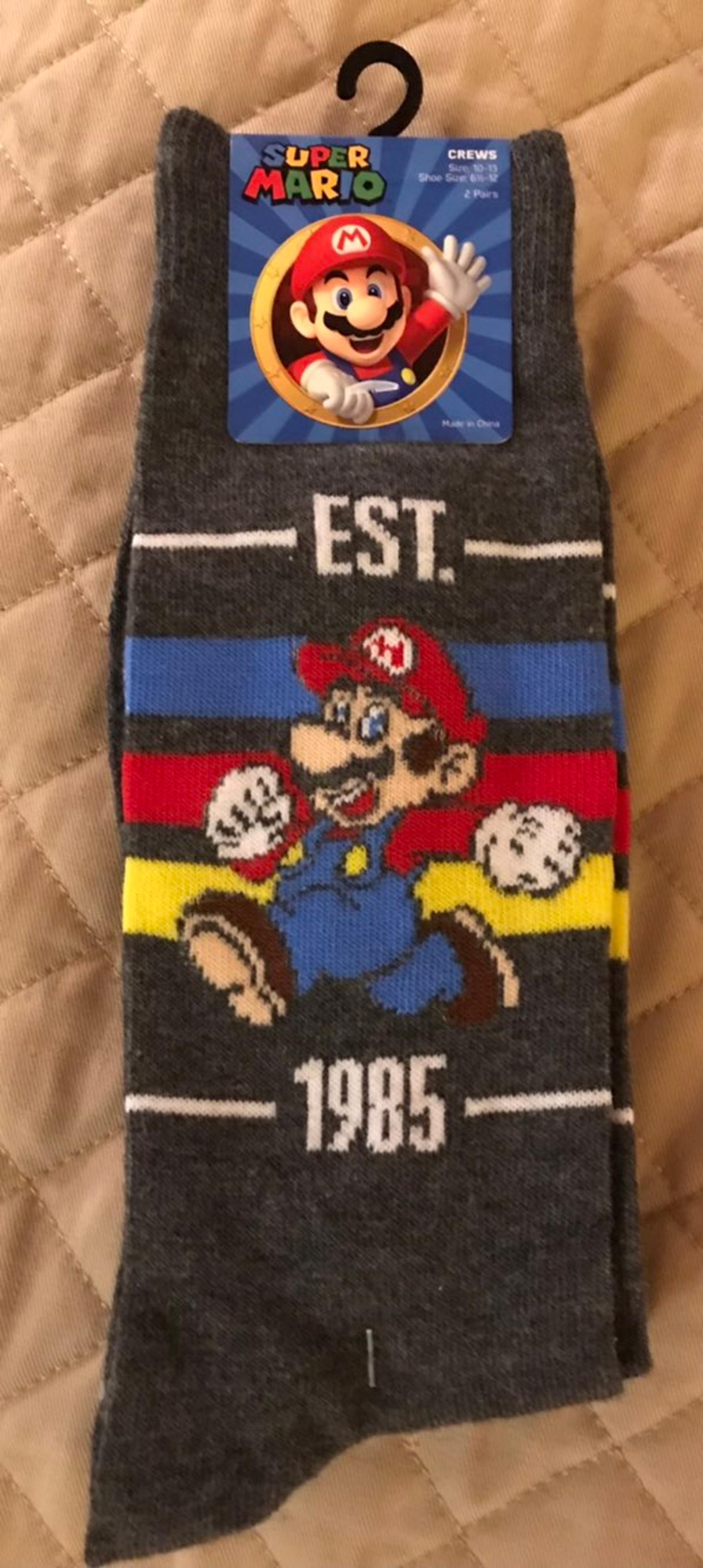 Super Mario Bros Mens Socks