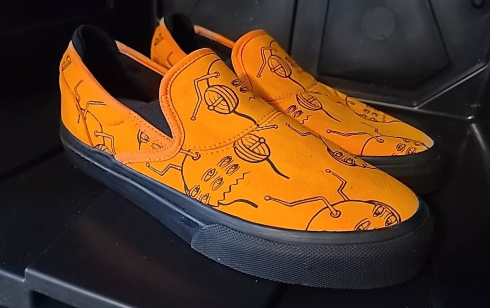 Emerica Wino G6 Slip-On x Toy Machine Sneakers (Burnt Orange) Skate Shoes 7.5
