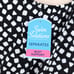 Swim Solutions Women Black/White High-Neck Blouson Swim Tankini Top Size US 18
