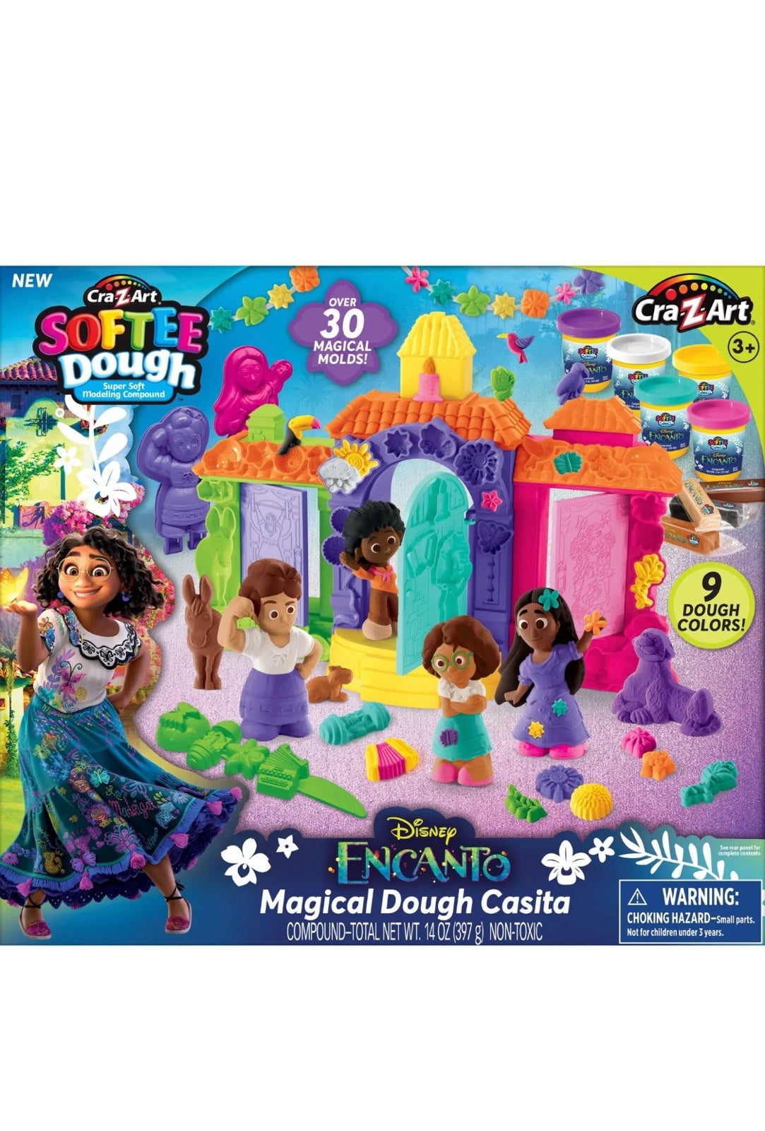 Disney Encanto Softee Dough Multicolor Dough Kit, Child Ages 3 and up, Easter Gi