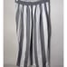 MADEWELL Skirt Midi Grey White Striped Overlay Wrap Tulip Hem Slit Linen Blend S