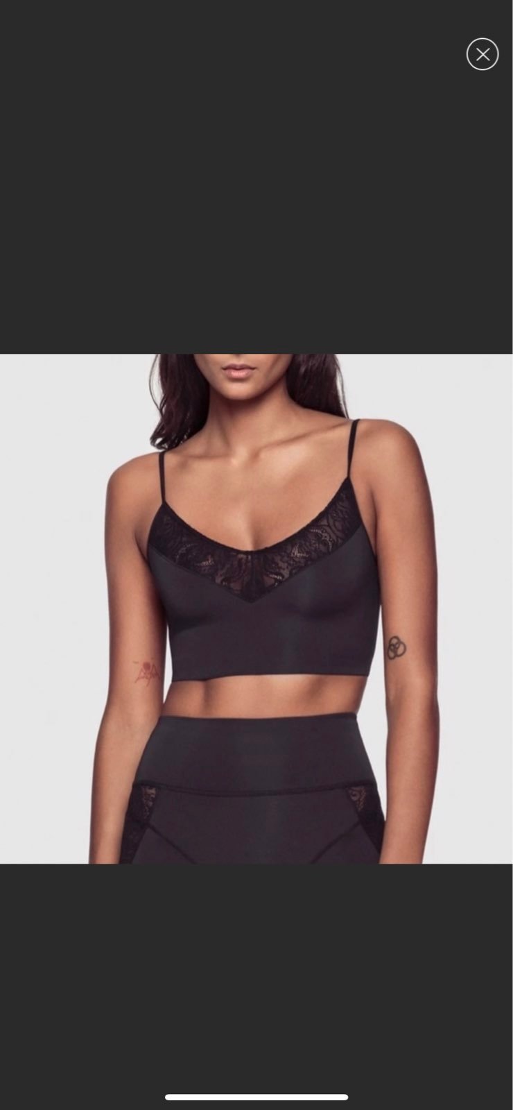 NWT Kiki Montparnasse Black Athlesure Bralette