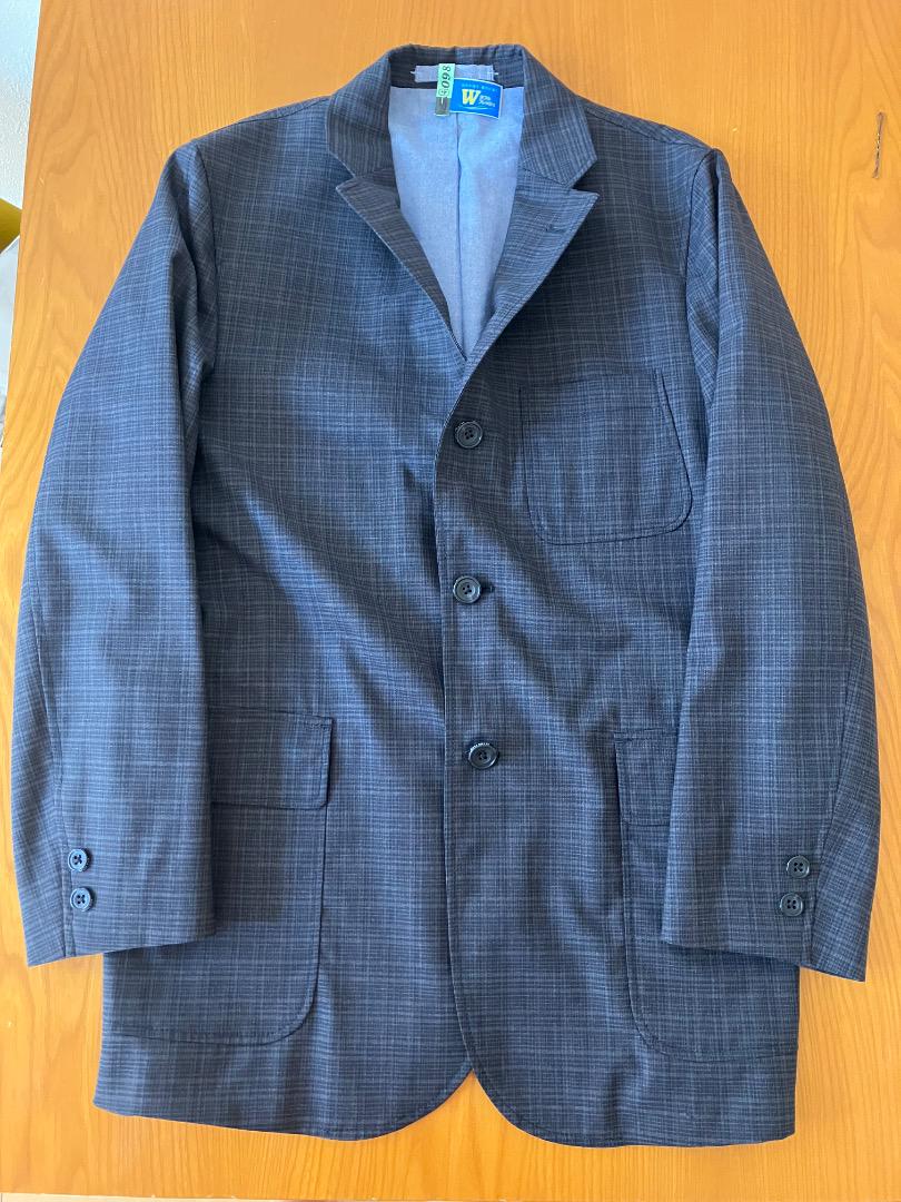 BEAMS PLUS Dark Gray Check Business Jacket