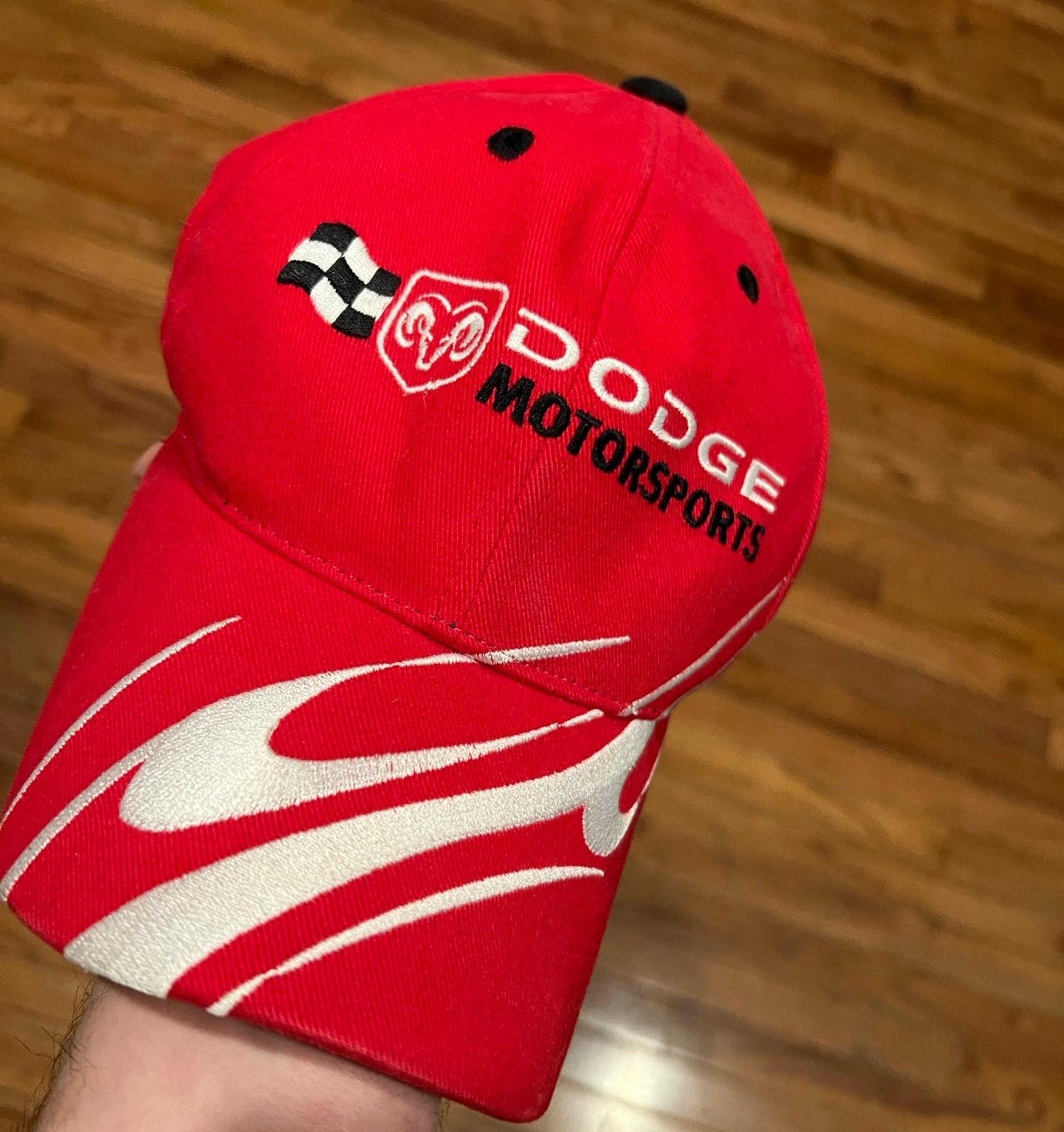2001 NASCAR Dodge Motorsports Men's Baseball Cap Hat Red Black