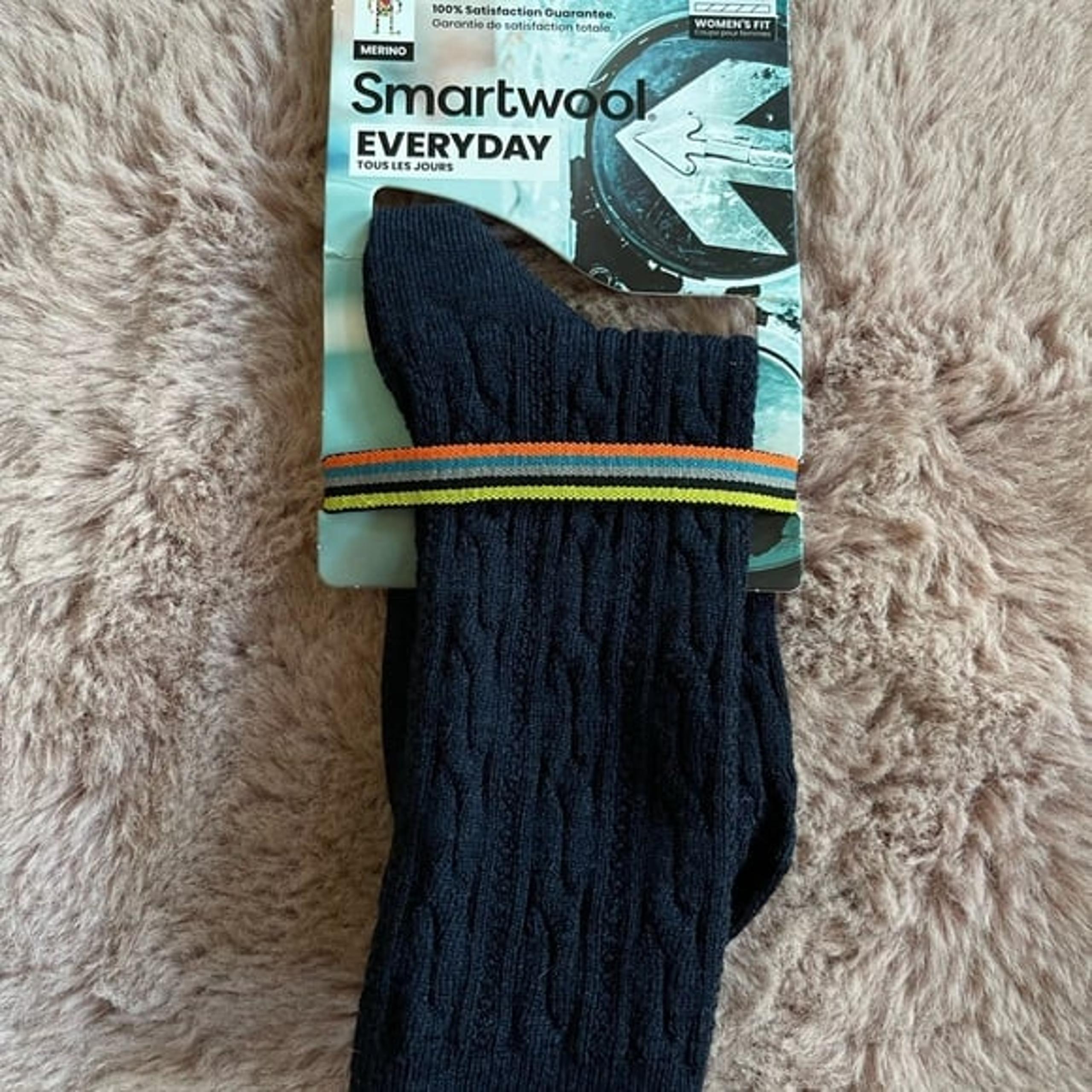 M - New Smartwool Women's Everyday Cable Crew Socks