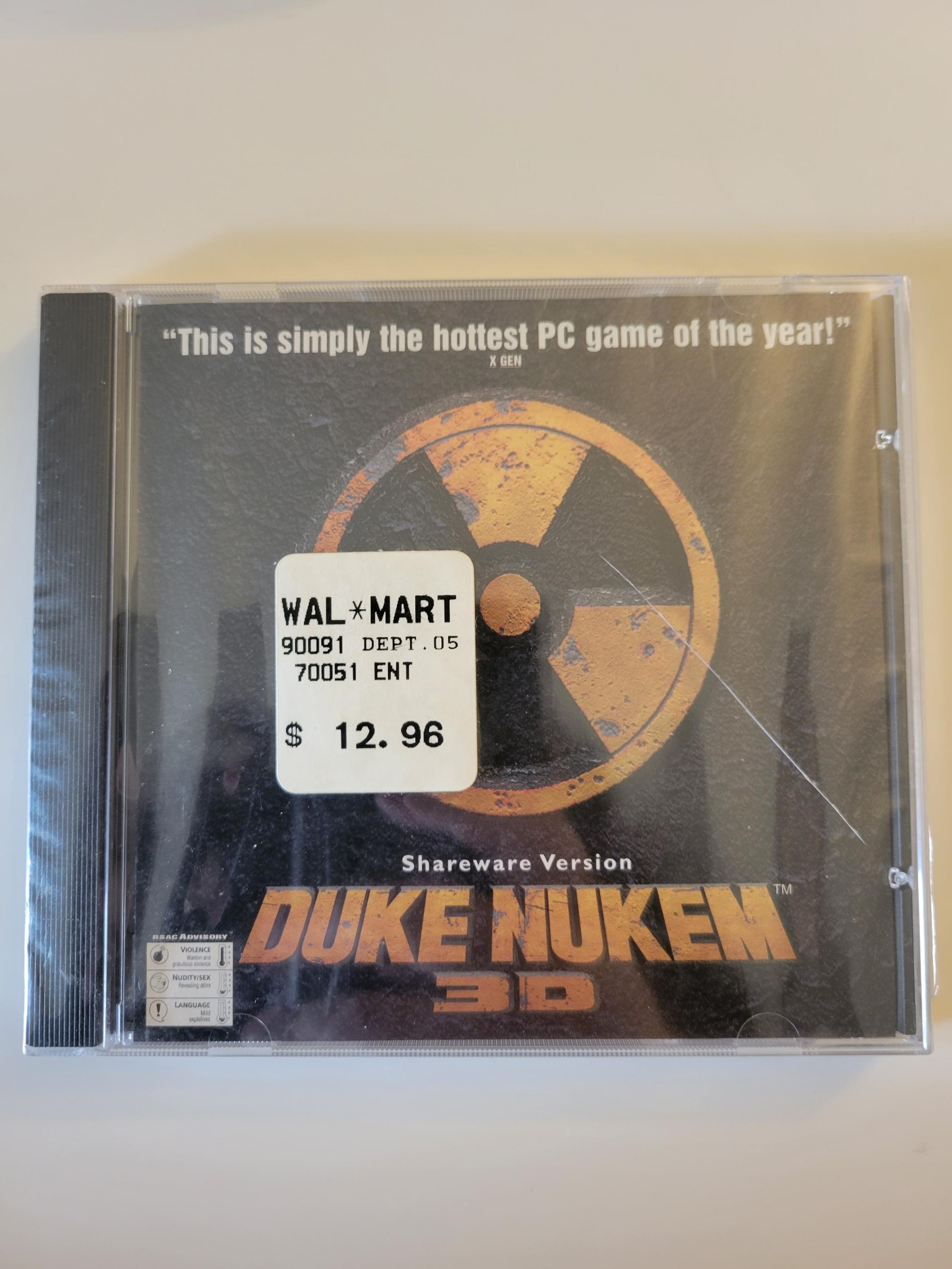 1996 Duke Nukem 3D PC CD-ROM Shareware Version BRAND NEW SEALED - Mild Damage