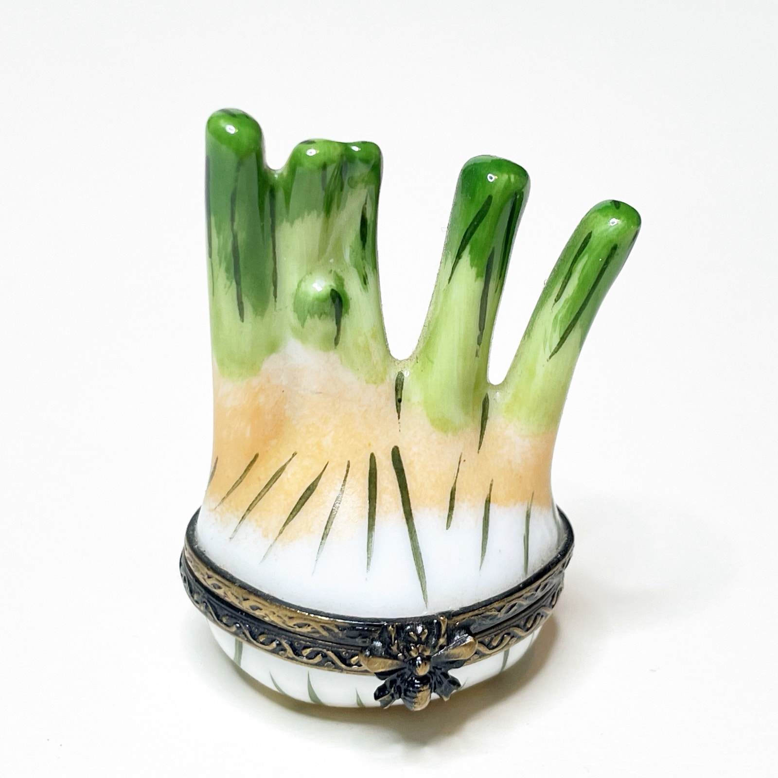Limoges Box Fennel Hand Painted Porcelain Trinket Veggie
