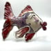 Blue Sky Clayworks Hand Painted Ceramic Kissy Fish Pink Heather Goldminc 2000