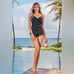 MIRACLESUIT Pizzelles Love Knot Underwire Tankini Top 18 NWT