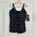 MIRACLESUIT Pizzelles Love Knot Underwire Tankini Top 18 NWT