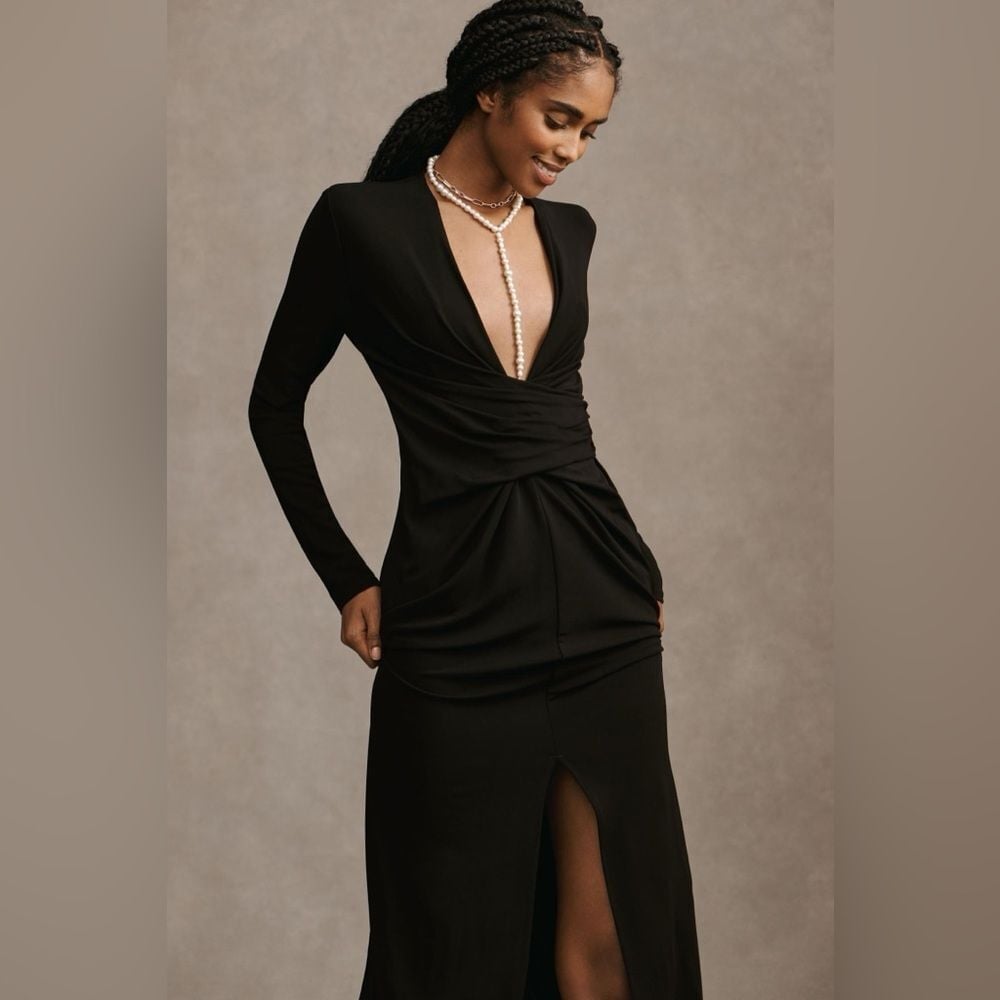 Anthropologie Velvet by Graham & Spencer Eliana Wrap Dress size medium NWT