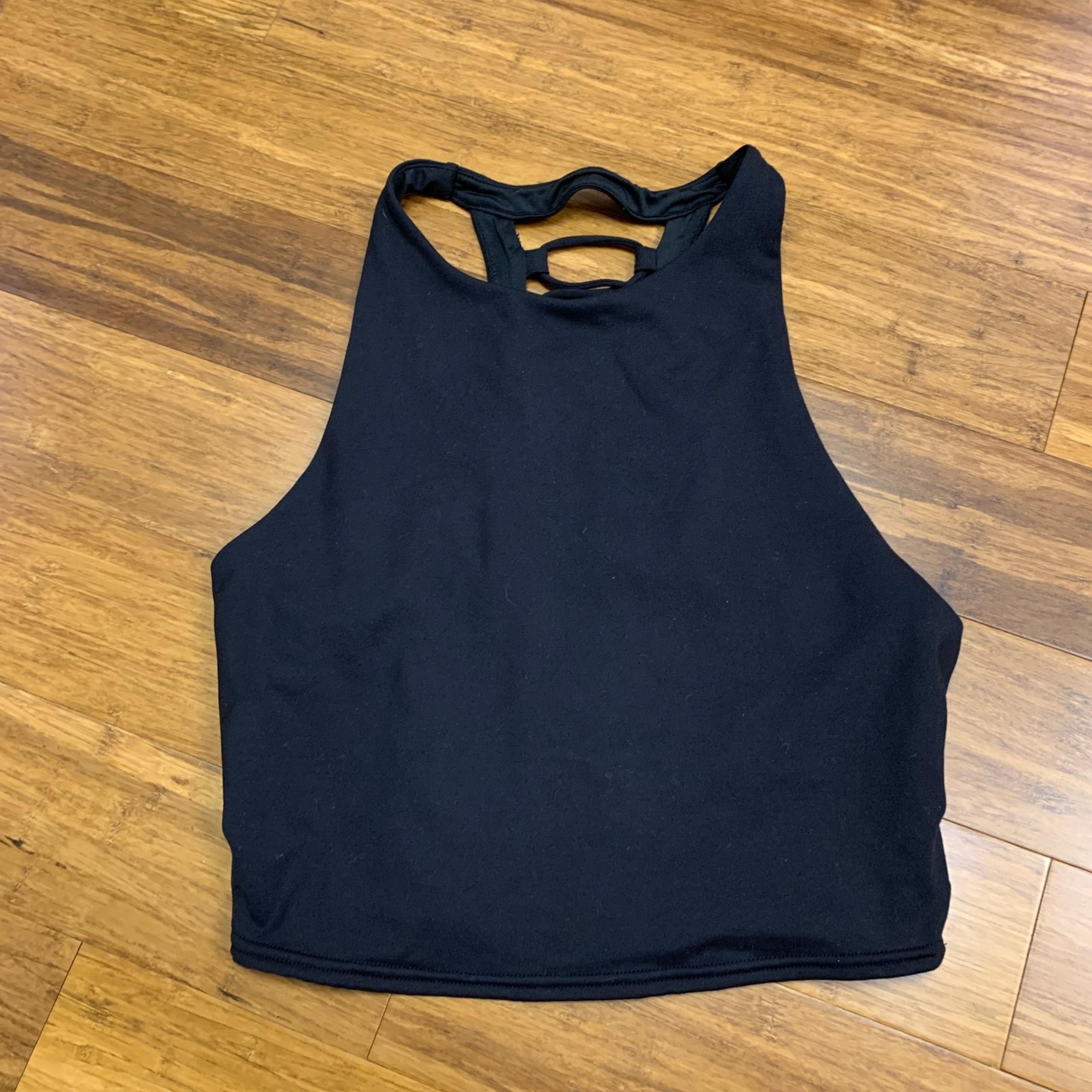 Alo Yoga Movement Sports Bra Womens Small Black Lace Up Back Sleeveless Athletic