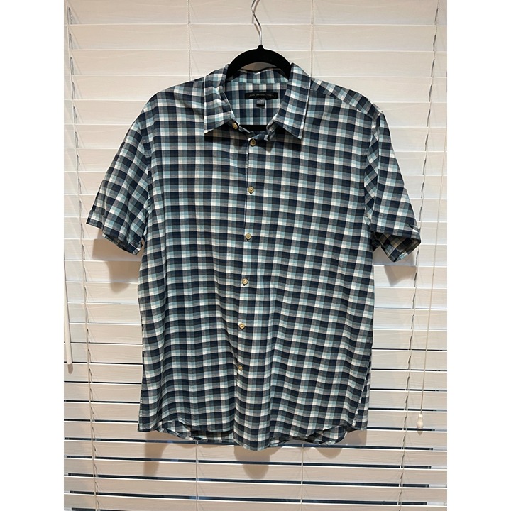 John Varvatos Short Sleeve Button Up Shirt - Size L