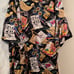 Vintage Nicole Miller Silk Art Shirt size XL