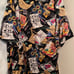 Vintage Nicole Miller Silk Art Shirt size XL