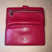 COACH Vintage Skinny Wallet In Embossed Textured Leather F52326 Gold/Red Current
