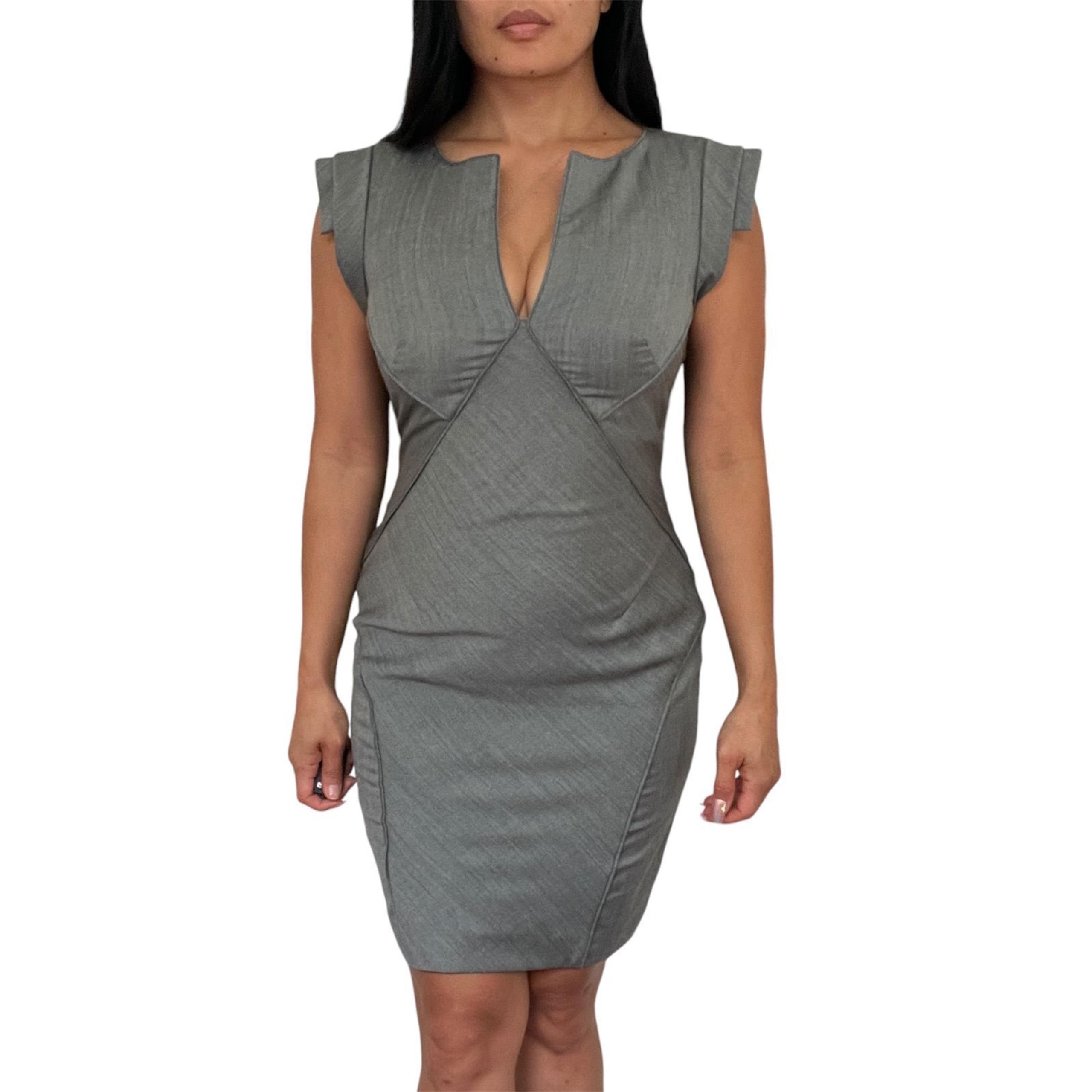 Women’s Ted Baker London V-Neck Dress, Gray, size 1 XS
