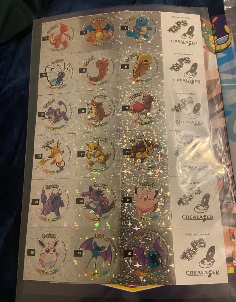 Gen 1 and 2 uncut slammer sticker sheets