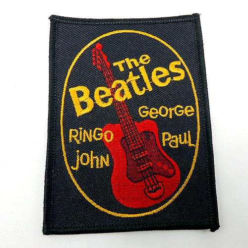 Beatles Original NEMS Official UK Fan Club Woven Badge Patch 1963 Near Mint Cond