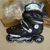 Calary Inline Skates Outdoor Adult Size 8 Black/White