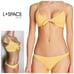 New. SUNSHINE GOLD SUMMER LOVE PLAID BIKINI. D-top/M-bottom. Retails 198