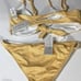 New. SUNSHINE GOLD SUMMER LOVE PLAID BIKINI. D-top/M-bottom. Retails 198