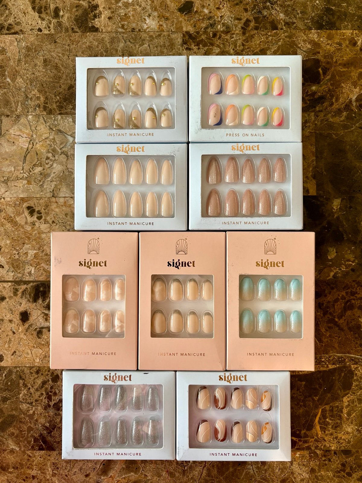 Signet Nails Bundle Wholesale Instant Manicure 9 Boxes