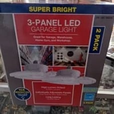 3 Panel Led Garage Light 2 Pack.