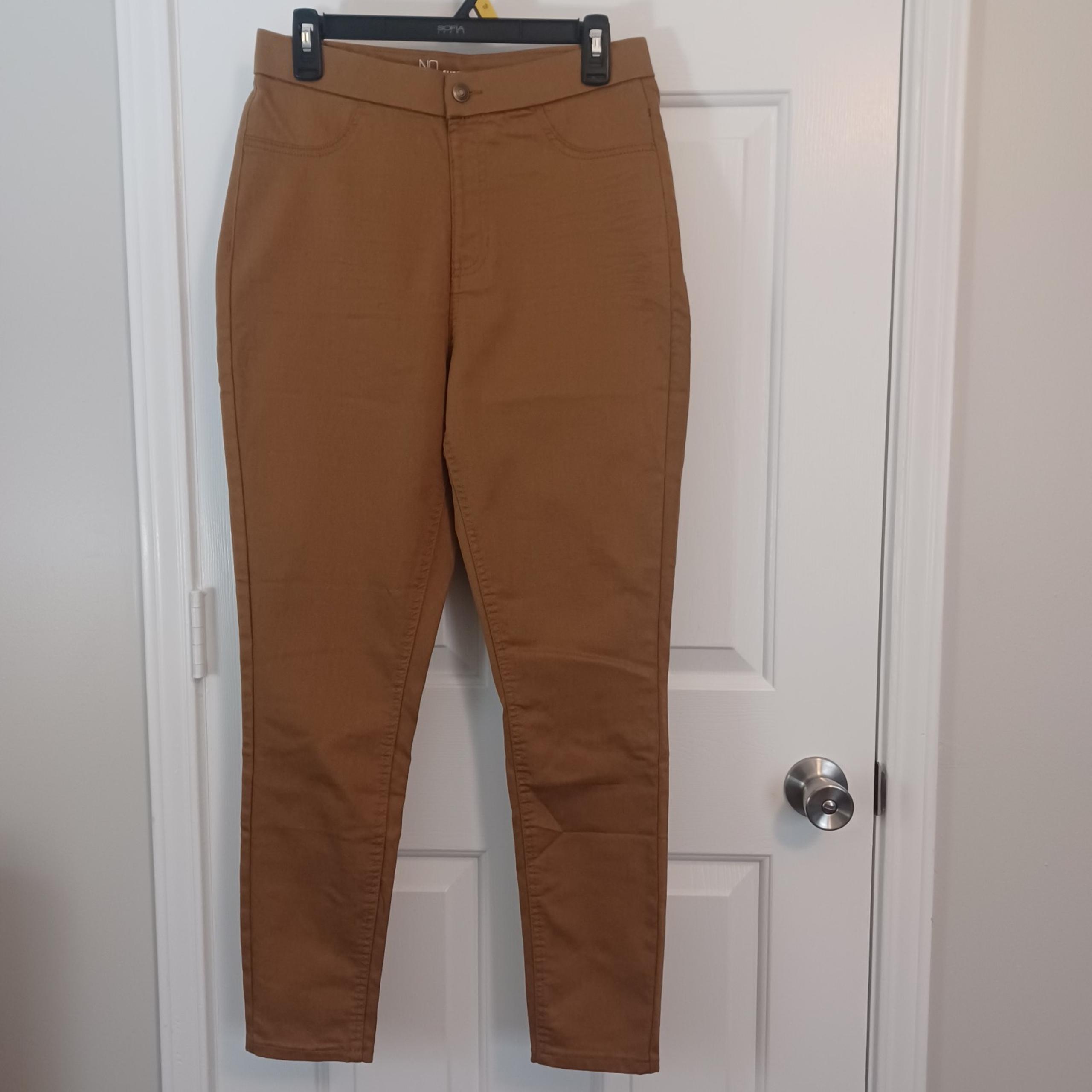 NWOT Nobo High Rise Cognac Pull On Jeggings Sz L