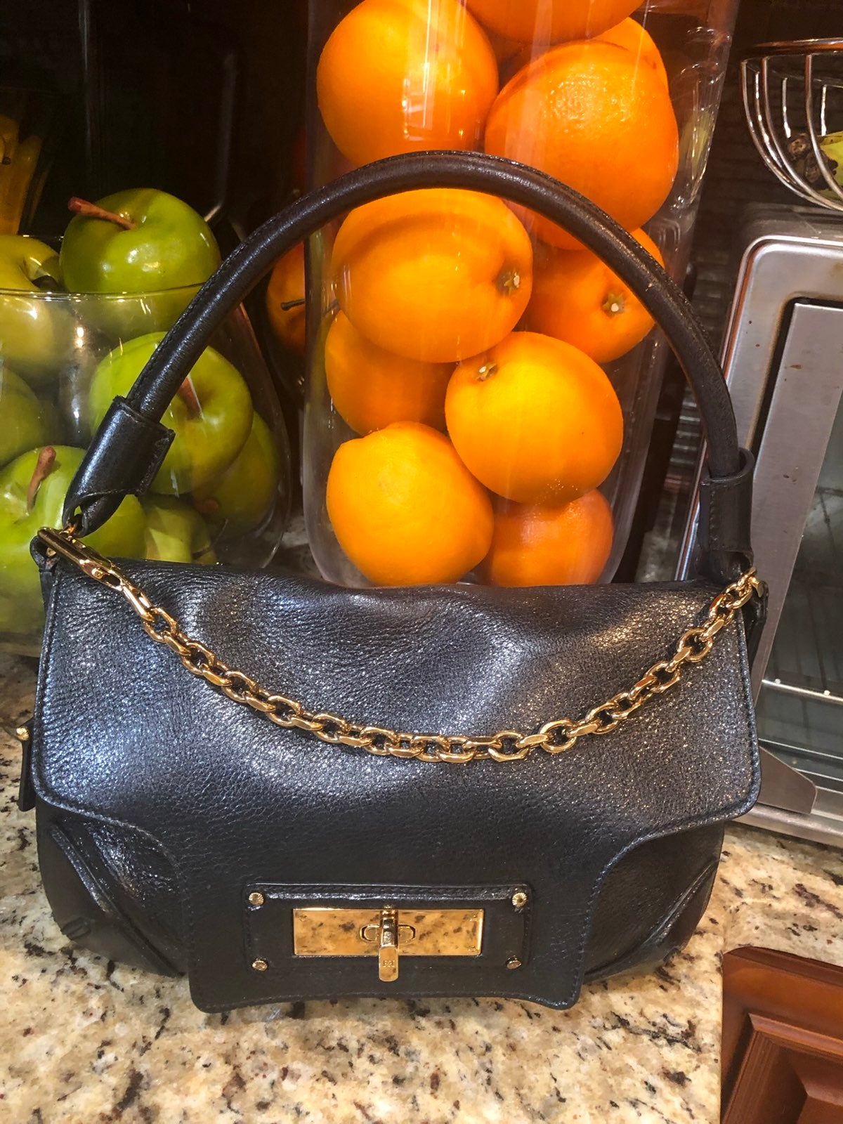 Escada Leather Hobo Bag