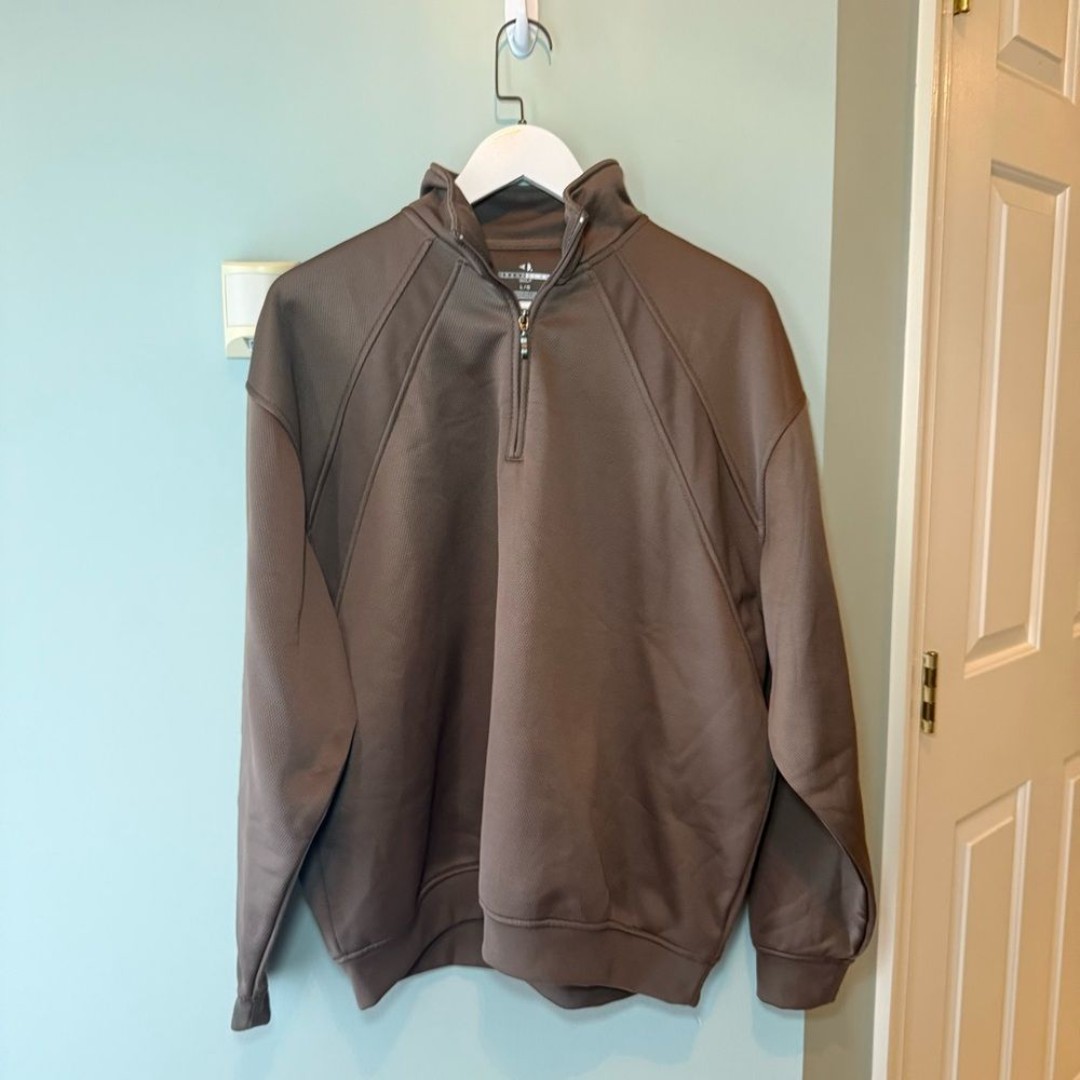 Grand Slam Brown Half Zip Pullover Golf Men’s Large