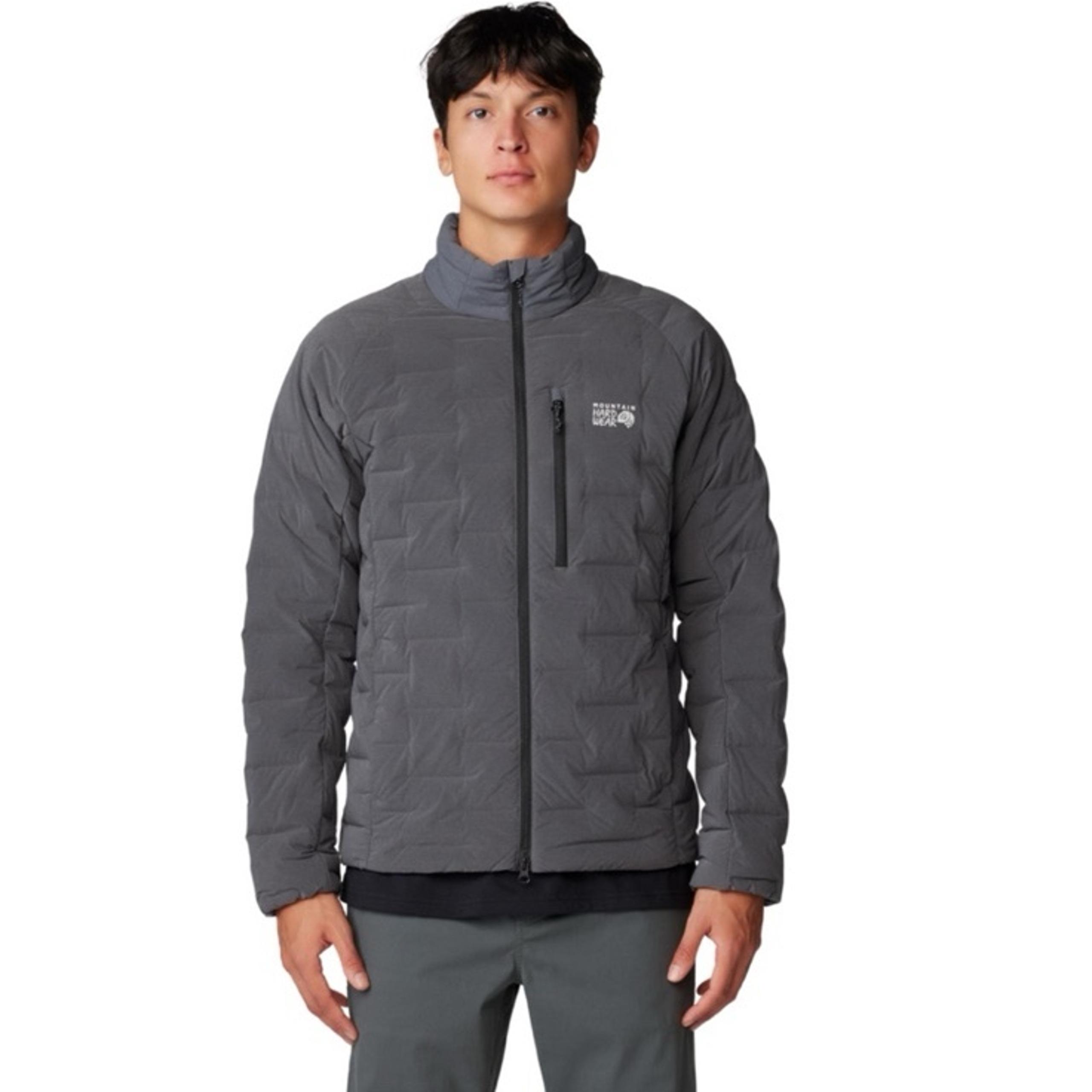 NWT Mountain Hardwear Men's StretchDown Jacket, Volcanic Heather