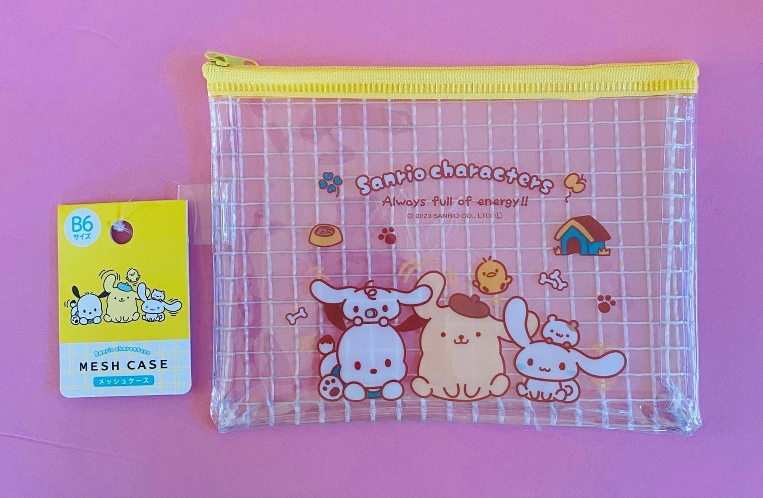 (I24) Sanrio Character Zip Mesh Pouch