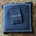 Italian Fine Linen 100% Cotton Oversized Sq Euro Sham Black & White Embroidery