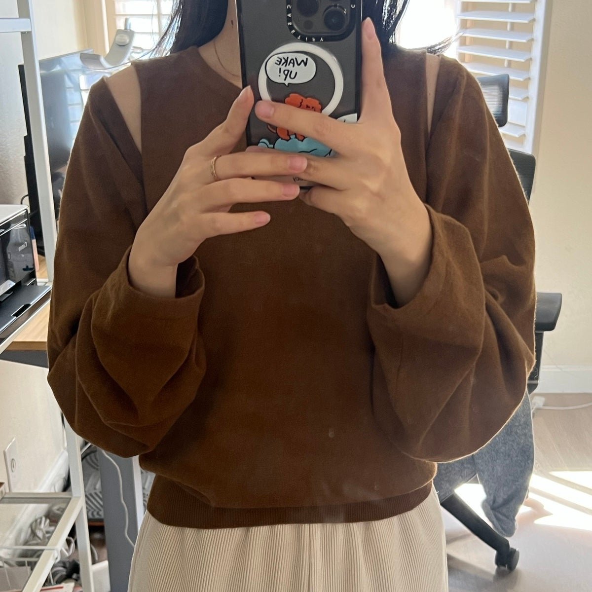 100% wool sweater