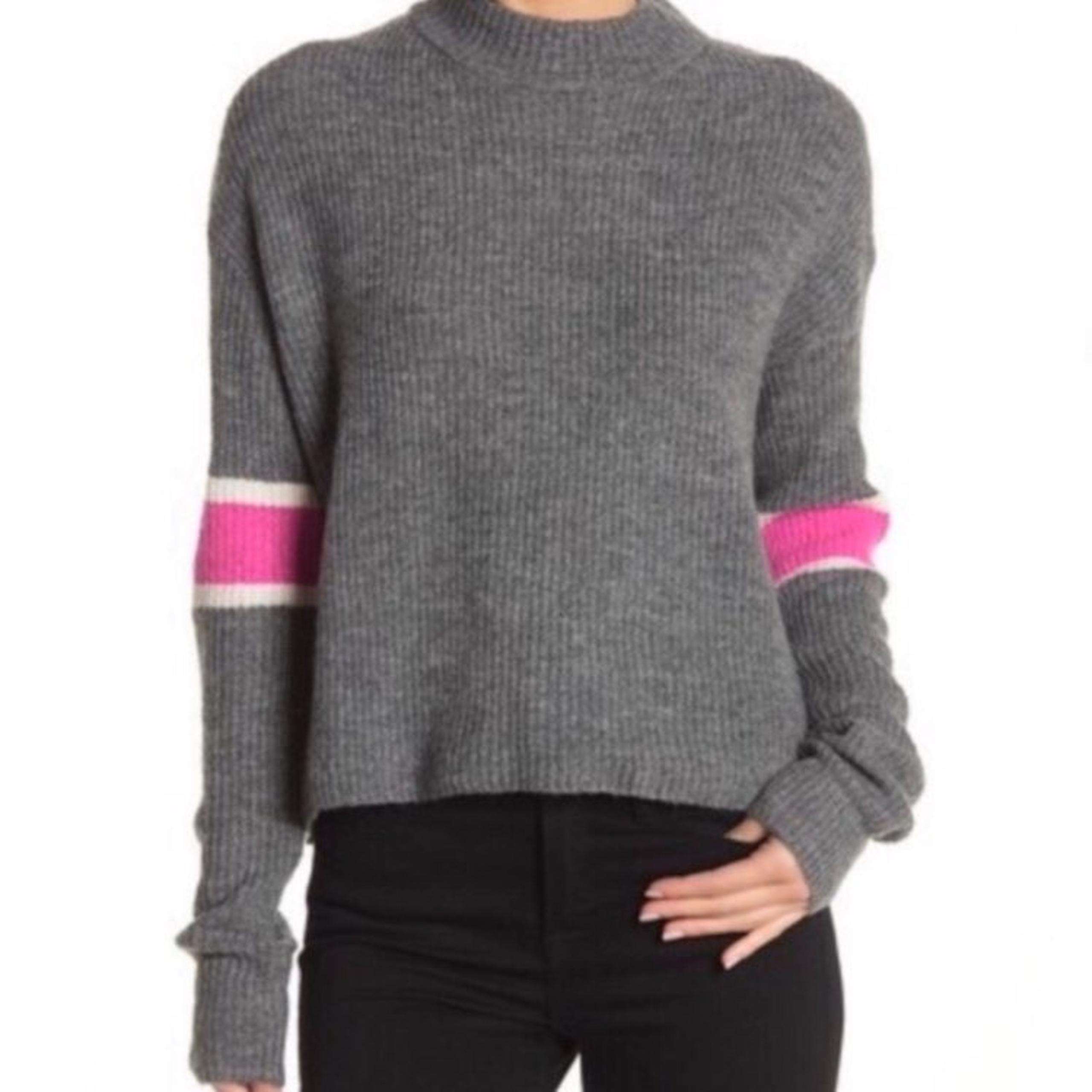 John + Jenn Varsity Mock Neck Sweater